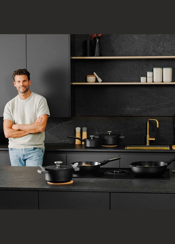 Каструля з кришкою Leo Phantom 2,6 л 3950575 BergHoff (316517862)