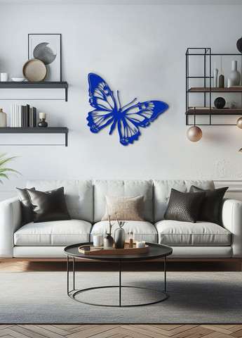 Деревянный декор для комнаты, декоративное панно на стену "Большая бабочка", минималистичный стиль 20х23 см Woodyard (292112634)