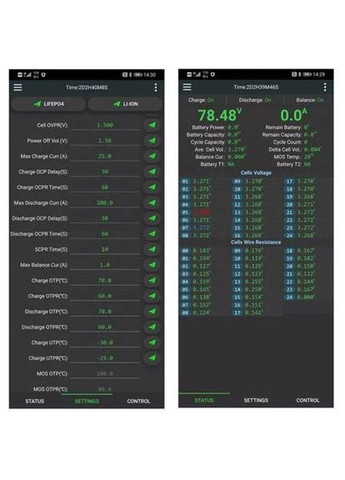 Контролер BMS з активним балансуванням 0.4А 8S-17S 40А (60Амакс) JK-BD4A17S4P No Brand (326807862)