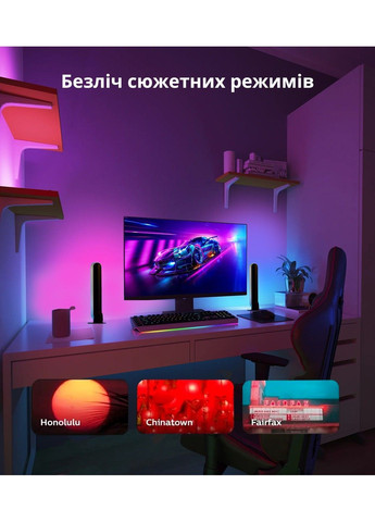Комплект - Світлодіодні панелі Play Color Ambiance 2 шт. Білі + Блок керування Bridge Philips Hue (371763933)