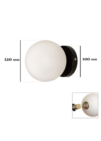 Бра 761WX120F-1 BK+WH Levistella (398364381)
