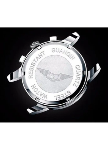 Чоловічий класичний кварцовий годинник Guanquin Blue 8802 Liberty (340112949)