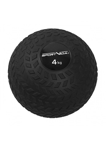 Слембол (медичний м'яч) для кросфіту Slam Ball 4 кг SV-HK0346 Black SportVida (279303111)