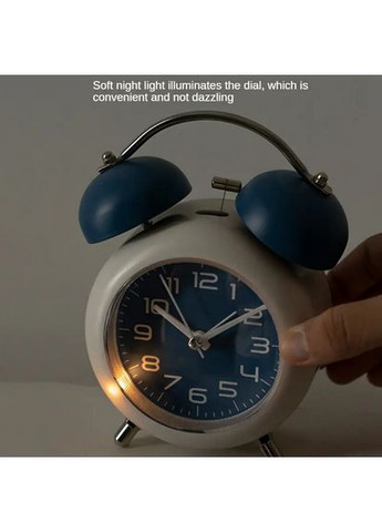 Часы настольные с подсветкой и двойным звонком SAM-0902-R розовый No Brand (365755657)