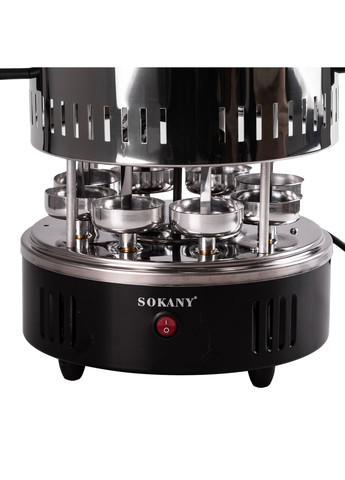 Електрошашличниця вертикальна SK-6113 на 8 шампурів Sokany (328604266)