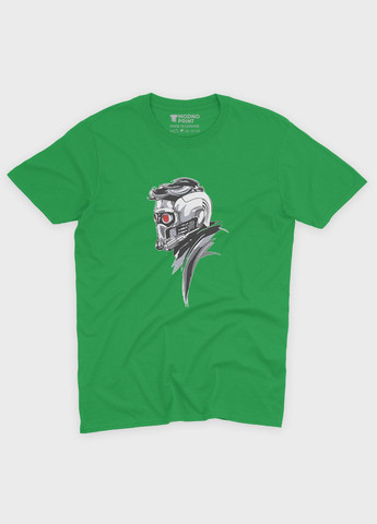 Зеленая демисезонная футболка для мальчика с принтом супергероев - стражи галактики (ts001-1-keg-006-017-012-b) Modno