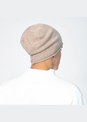 Шапка біні чоловіча вовна бежева АЛІМ 564-435 LuckyLOOK 564-435М (322792531)