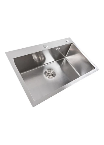 Кухонная мойка нержавейка 65*45 Handmade (сифон круглый, 3,0/0,8) Platinum (382798846)