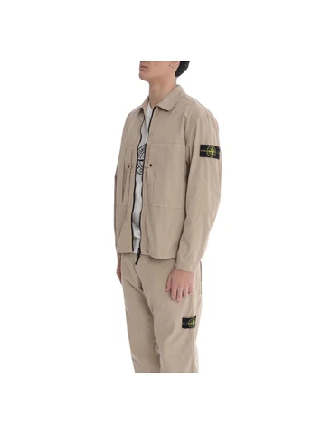 Бежевая демисезонная овершот l1s151200005 s0298 v009a (размер: ) Stone Island