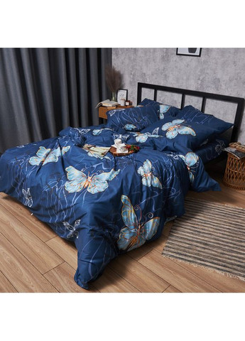 Комплект постільної білизни Микросатин Premium «» King Size 220x240 наволочки 4х70х70 (MS-820007704) Moon&Star Flutter Dreams (356116488)