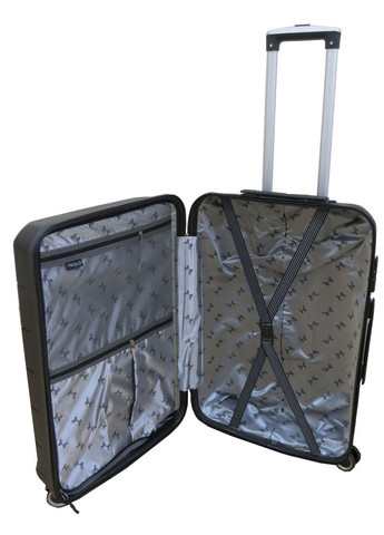 Середня валіза з поліпропілену на колесах 60L My, Туреччина чорна No Brand (361156868)