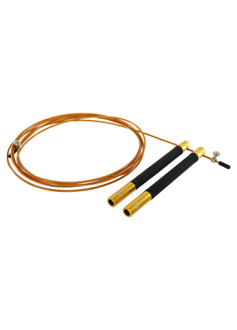 Скакалка профессиональная со стальным тросом скоростная с подшипниками. (l-3м, d-2,6мм, Золотой) (FI-5345_Золотой) Zelart (354703089)