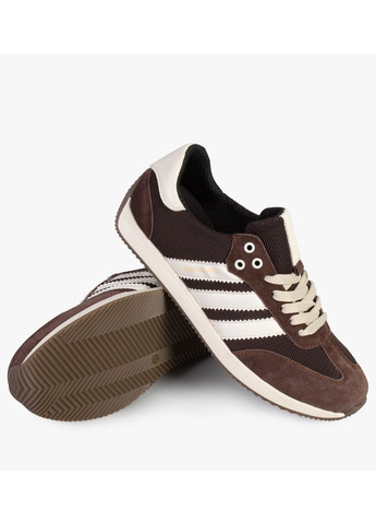 Коричневые демисезонные кроссовки мужские бренда 9200597_(3) ModaMilano