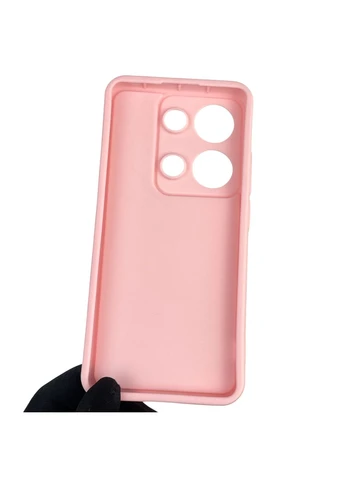 Чехол силиконовый Soft Touch с 3D принтом для Redmi Note 13 Pro 4G розовый (Полная защита камеры) Xiaomi (373671400)