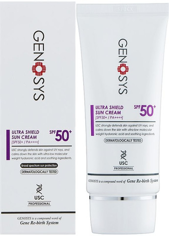 Genosys Солнцезащитный крем Ultra Shield Sun Cream SPF 50+ 50g (2-1162604) — Крем, Южная Корея (369793487)