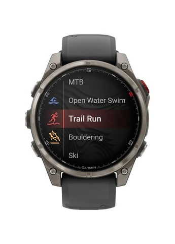 Смарт-годинник Fenix 8 Pro AMOLED Sapphire 47mm Carbon Gray DLC Titanium with Graphite/Black Silicone Band (010-03198-11) Garmin (400983193)