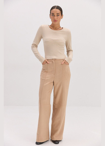 Жіночий лонгслів у рубчик з імітацією ліфа Arjen (314454671)