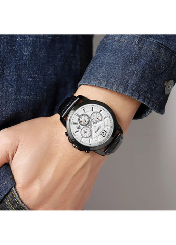 Годинник чоловічий наручний 1989 (Чорний з сріблястим) Skmei (314483370)