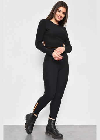 Спортивный костюм женский черного цвета Let's Shop (285692173)