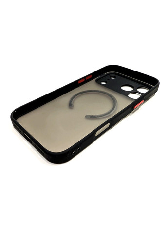 Протиударний чохол для iPhone 17 Pro Чорний матовий з MagSafe чохол айфон 17 про Ultimate Experience (363196775)