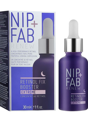 Концентрат для обличчя омолоджувальний нічний з ретинолом Retinol Fix Booster Extreme * 30ml (1544193-43487784) Nip+Fab (368621051)
