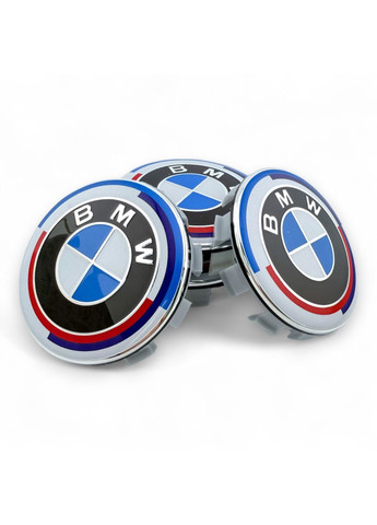Ковпачок в диски БМВ заглушка для дисків 68/65 мм. Ювілейні 50 років (1 шт.) BMW (354698573)