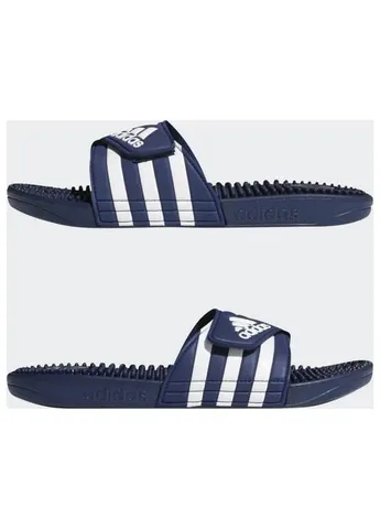 Темно-синие шлепанцы adidas 1/3 (12uk) темно-синие eva с массажной стелькой No Brand