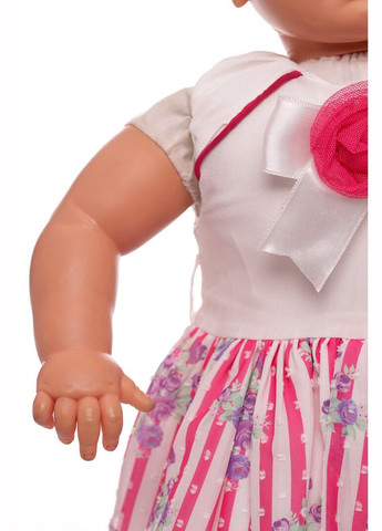 Рожева сукня з панамкою трикотажна в смужку рожева 74 см (32558) BABYKROHA (323469769)