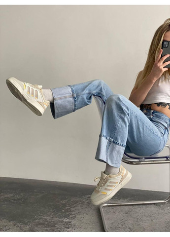 Чорні Осінні кросівки чоловічі adidas drop step beige адідас дроп степ No Brand