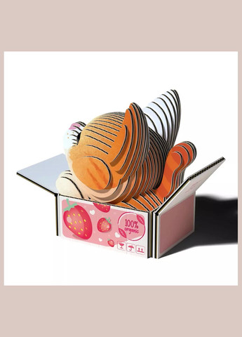 Сборная 3D модель Зоопарк Котенок рыжий (XEG-087) Eugy (333251888)