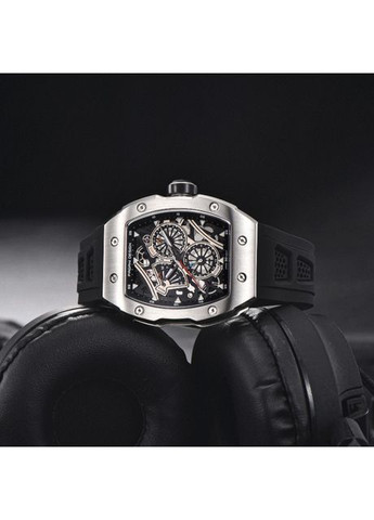 Годинник з кварцовим механізмом водонепроникні чоловічі сріблясті чорні класичні стрілочні ProDobro (367266661)