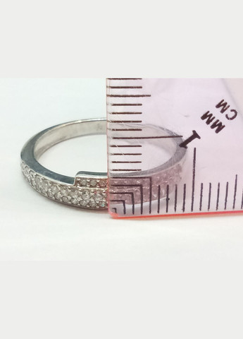 Срібне кільце Доріжка з фіанітами. Артикул 1878/9Р-CZ білий AGNI (322765141)