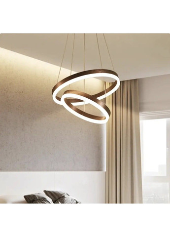 Світлодіодна люстра Олімпія PJ812 Coffee 60+80см No Brand (331639363)