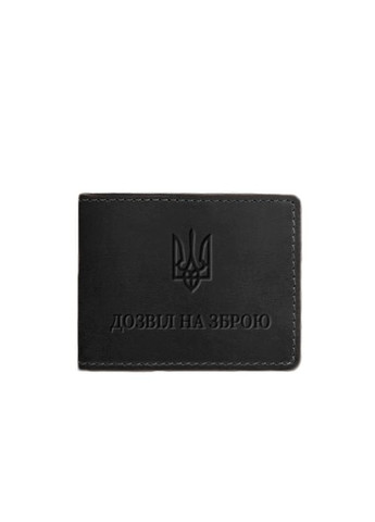 Кожаная обложка для разрешения на оружие черная Crazy Horse (A-027843) BlankNote (329186831)