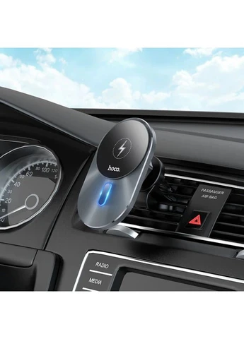 Автодержатель для телефона с БЗП CA91 Magic magnetic wireless fast charging car holder Hoco (399523083)