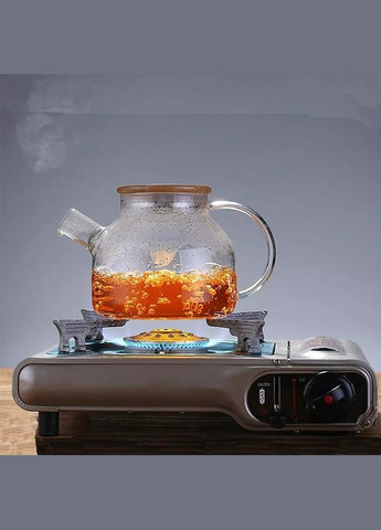 Стеклянный заварочный чайник с деревянной крышкой, 800 мл Ardesto (327878148)