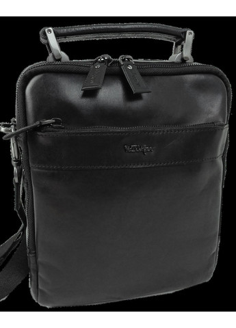 Чоловіча шкіряна сумка, борсетка чорна Mykhail Ikhtyar (365598745)