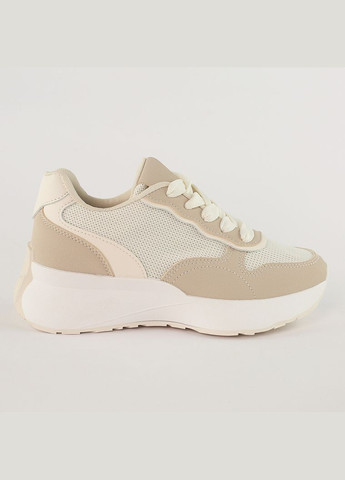 Кроссовки женские Fashion бежевые (283250111)