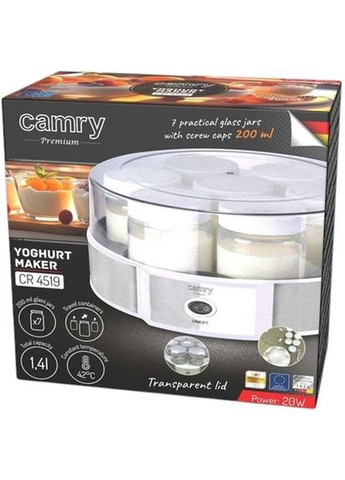 Йогуртниця CR 4519 20 Вт біла Camry (364108481)