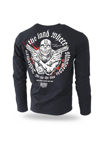 Черный демисезонный лонгслив Dobermans Aggressive