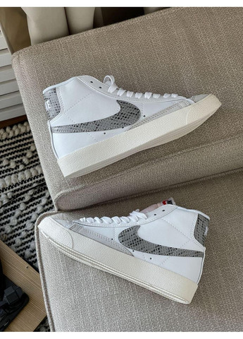 КРОССОВКИ ЖЕНСКИЕ NIKE BLAZER MID 77 ZEBRA НАЙК БЛЕЙЗЕР No Brand белые демисезоны (367176063)