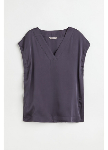Темно-серая летняя блуза с микро-дефектом H&M