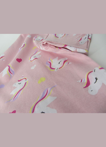 Розовая всесезон пижама (футболка, шорты) H&M