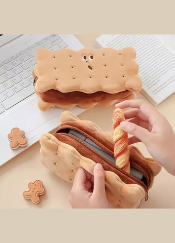 Пенал шкільний Косметичка у вигляді печінки. Коричневий No Brand (337170840)