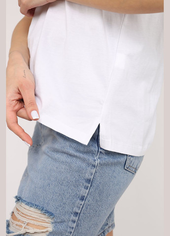 Футболка з коротким рукавом жіноча колір білий ЦБ-00270851 Yuki - (326270421)