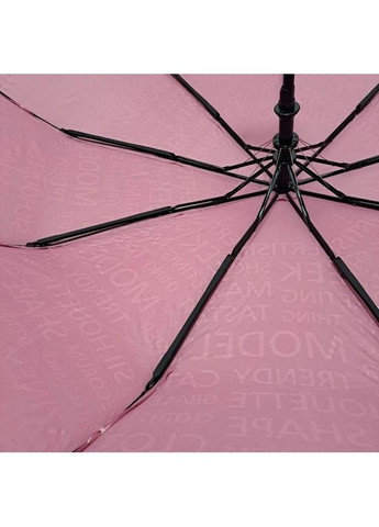 Зонт полуавтомат женский 593 "Words" на 9 спиц Розовый Toprain (280849511)
