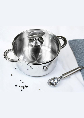 Каструля Elegance 5.6л з нержавіючої сталі Fissman (372175359)