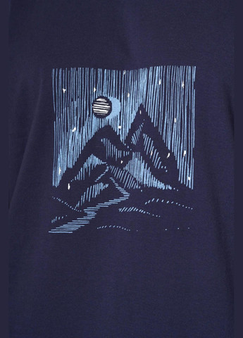 Чоловіча піжама з фланелевими штанами Key MNS 412 B24 blue (316353481)