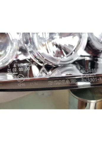 Передние фары Volkswagen B5 (1996-2000) хром с линзами и кольцами (ЦЕНА ЗА ПАРУ) Tuning-Tec Passat (398175565)