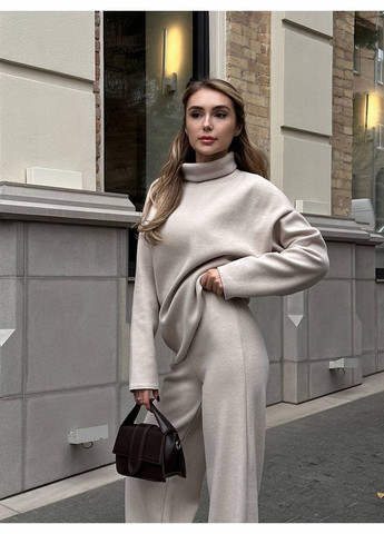 Костюм турецька вʼязка не кашлатиться,не линяє,штани з високою посадкою та кофта Україна (364088165)